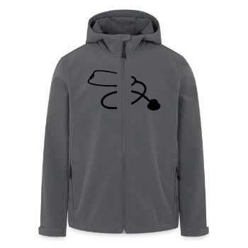 stethoscope doctor profession - Recycelte Männer Softshell-Jacke von Stanley/Stella - Anthrazit - Vorne - AI Model Male 185 light (185cm)