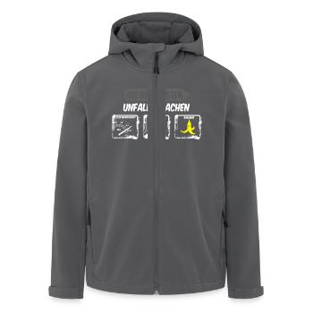 Unfallursachen Gaming - Recycelte Männer Softshell-Jacke von Stanley/Stella - Anthrazit - Vorne - AI Model Male 185 light (185cm)