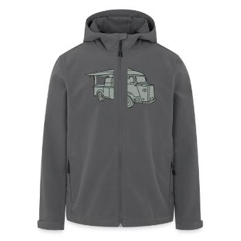 Imbisswagen Foodtruck 2 - Recycelte Männer Softshell-Jacke von Stanley/Stella - Anthrazit - Vorne - AI Model Male 185 light (185cm)