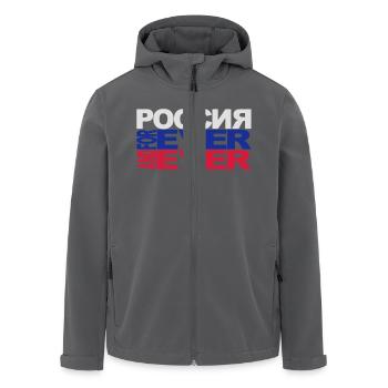 russia for ever - Recycelte Männer Softshell-Jacke von Stanley/Stella - Anthrazit - Vorne - AI Model Male 185 light (185cm)