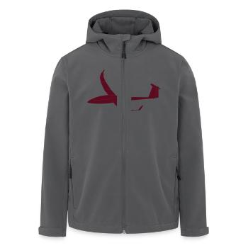 Arcus Segelflugzeug - Recycelte Männer Softshell-Jacke von Stanley/Stella - Anthrazit - Vorne - AI Model Male 185 light (185cm)