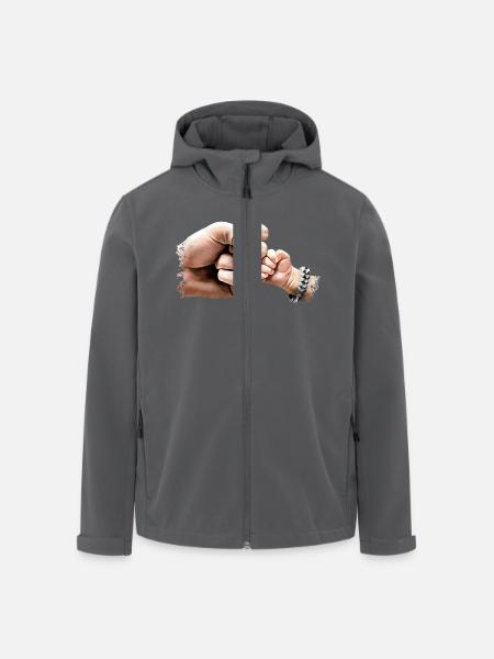 fäuste rock baby - Recycelte Männer Softshell-Jacke von Stanley/Stella - Anthrazit
