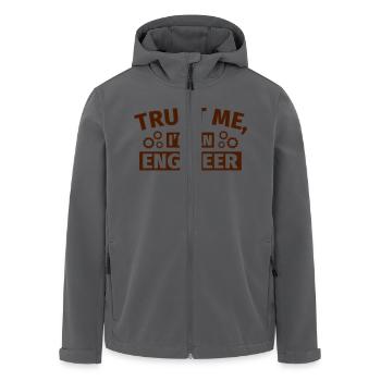 Trust Me I'm an Engineer - Recycelte Männer Softshell-Jacke von Stanley/Stella - Anthrazit - Vorne - AI Model Male 185 light (185cm)