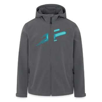Litecoin auf den Mond! - Recycelte Männer Softshell-Jacke von Stanley/Stella - Anthrazit - Vorne - AI Model Male 185 light (185cm)