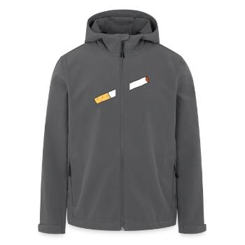 Zigarrette - Recycelte Männer Softshell-Jacke von Stanley/Stella - Anthrazit - Vorne - AI Model Male 185 light (185cm)