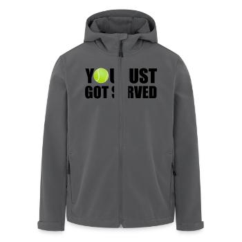 You Just Got Served - Recycelte Männer Softshell-Jacke von Stanley/Stella - Anthrazit - Vorne - AI Model Male 185 light (185cm)