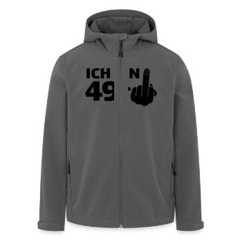 Ich bin 49 plus 1 - Recycelte Männer Softshell-Jacke von Stanley/Stella - Anthrazit - Vorne - AI Model Male 185 light (185cm)