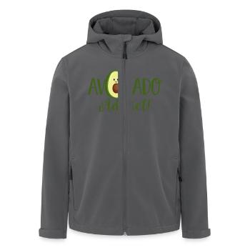 Avocado Addict! - Gesund - Fit-Fitness-Bio-Gemüse - Recycelte Männer Softshell-Jacke von Stanley/Stella - Anthrazit - Vorne - AI Model Male 185 light (185cm)