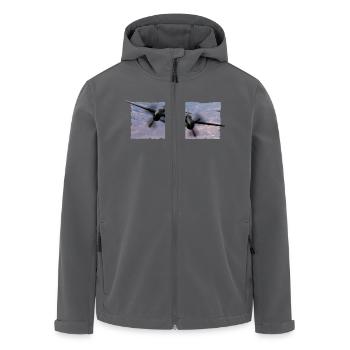 Die P-38 war ein - Recycelte Männer Softshell-Jacke von Stanley/Stella - Anthrazit - Vorne - AI Model Male 185 light (185cm)