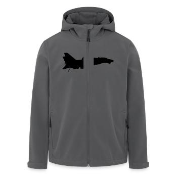 F-14 Tomcat - Recycelte Männer Softshell-Jacke von Stanley/Stella - Anthrazit - Vorne - AI Model Male 185 light (185cm)