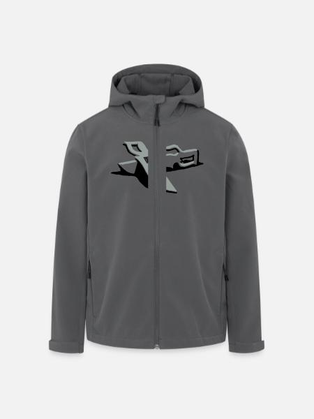 knivesgrey - Recycelte Männer Softshell-Jacke von Stanley/Stella - Anthrazit