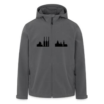 hannover - Recycelte Männer Softshell-Jacke von Stanley/Stella - Anthrazit - Vorne - AI Model Male 185 light (185cm)