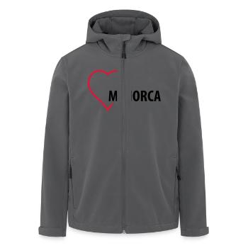 menorca__f2 - Recycelte Männer Softshell-Jacke von Stanley/Stella - Anthrazit - Vorne - AI Model Male 185 light (185cm)