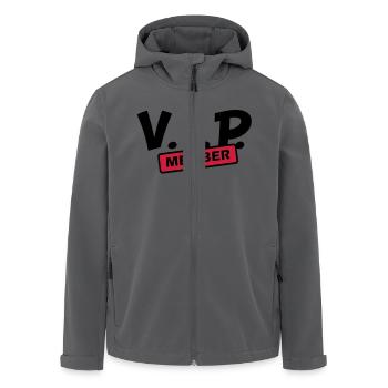 vip member - Recycelte Männer Softshell-Jacke von Stanley/Stella - Anthrazit - Vorne - AI Model Male 185 light (185cm)