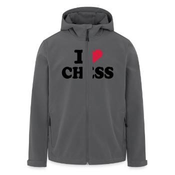 I love Chess - Recycelte Männer Softshell-Jacke von Stanley/Stella - Anthrazit - Vorne - AI Model Male 185 light (185cm)