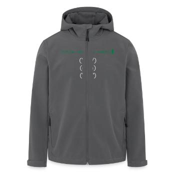 Matrix follow the white rabbit - Recycelte Männer Softshell-Jacke von Stanley/Stella - Anthrazit - Vorne - AI Model Male 185 light (185cm)