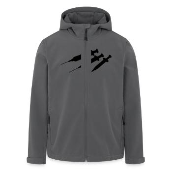serynge Krankenhaus Sanitäter Spritze - Recycelte Männer Softshell-Jacke von Stanley/Stella - Anthrazit - Vorne - AI Model Male 185 light (185cm)