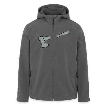 Axt - Recycelte Männer Softshell-Jacke von Stanley/Stella - Anthrazit - Vorne - AI Model Male 185 light (185cm)