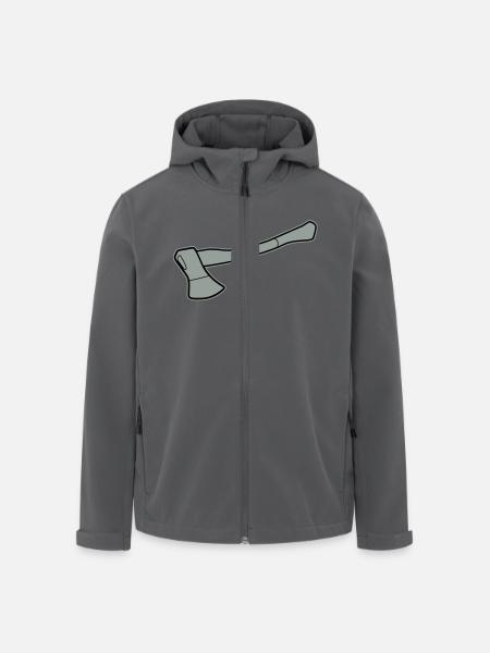 Axt - Recycelte Männer Softshell-Jacke von Stanley/Stella - Anthrazit