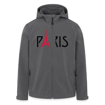 Paris Eiffelturm - Recycelte Männer Softshell-Jacke von Stanley/Stella - Anthrazit - Vorne - AI Model Male 185 light (185cm)