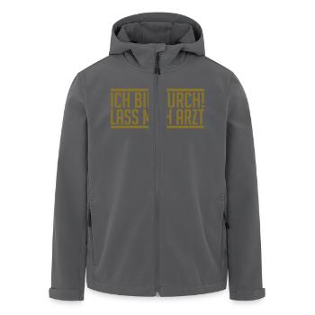 Arzt - Recycelte Männer Softshell-Jacke von Stanley/Stella - Anthrazit - Vorne - AI Model Male 185 light (185cm)