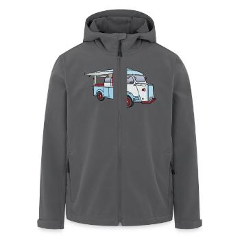 Imbisswagen Foodtruck c - Recycelte Männer Softshell-Jacke von Stanley/Stella - Anthrazit - Vorne - AI Model Male 185 light (185cm)