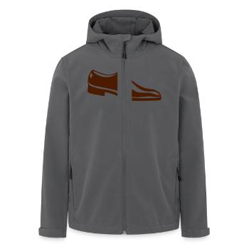 Mokassin-Schuh ein Mann Schuhe - Recycelte Männer Softshell-Jacke von Stanley/Stella - Anthrazit - Vorne - AI Model Male 185 light (185cm)