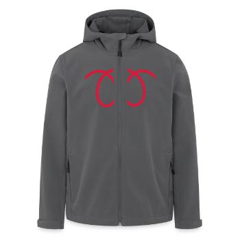 Diesel Vorglühleuchte - Recycelte Männer Softshell-Jacke von Stanley/Stella - Anthrazit - Vorne - AI Model Male 185 light (185cm)