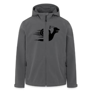 Fast Snail - Recycelte Männer Softshell-Jacke von Stanley/Stella - Anthrazit - Vorne - AI Model Male 185 light (185cm)