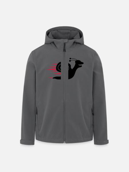 Fast Snail - Recycelte Männer Softshell-Jacke von Stanley/Stella - Anthrazit
