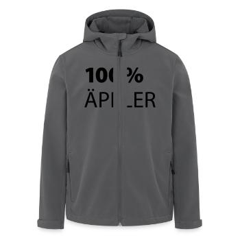 100% Aeppler | Apfelwein - Frankfurter Kultgetränk - Recycelte Männer Softshell-Jacke von Stanley/Stella - Anthrazit - Vorne - AI Model Male 185 light (185cm)