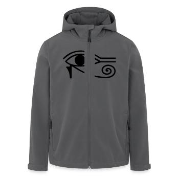Horusauge Udjat-Auge retro symbol vintage - Recycelte Männer Softshell-Jacke von Stanley/Stella - Anthrazit - Vorne - AI Model Male 185 light (185cm)