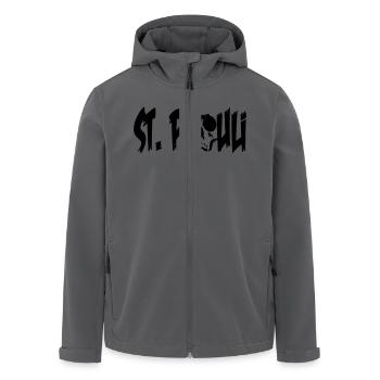 st pauli schädel - Recycelte Männer Softshell-Jacke von Stanley/Stella - Anthrazit - Vorne - AI Model Male 185 light (185cm)