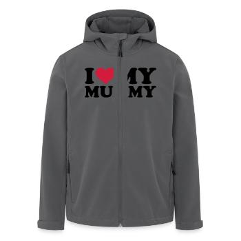 I love my Mummy - Recycelte Männer Softshell-Jacke von Stanley/Stella - Anthrazit - Vorne - AI Model Male 185 light (185cm)