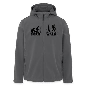 Wandern - Recycelte Männer Softshell-Jacke von Stanley/Stella - Anthrazit - Vorne - AI Model Male 185 light (185cm)