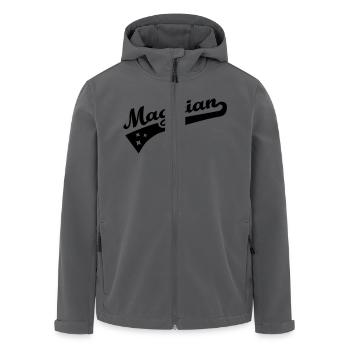 Zauberer - Recycelte Männer Softshell-Jacke von Stanley/Stella - Anthrazit - Vorne - AI Model Male 185 light (185cm)