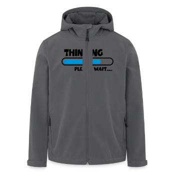 Thinking….please wait... - Recycelte Männer Softshell-Jacke von Stanley/Stella - Anthrazit - Vorne - AI Model Male 185 light (185cm)
