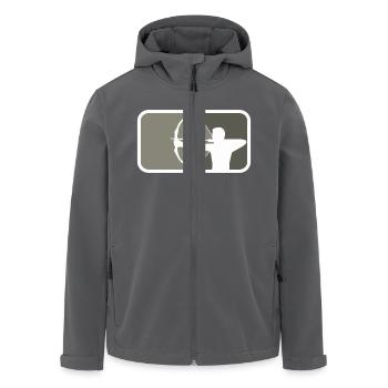 Bogenschütze 3D Archery - Recycelte Männer Softshell-Jacke von Stanley/Stella - Anthrazit - Vorne - AI Model Male 185 light (185cm)