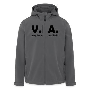 architekt - Recycelte Männer Softshell-Jacke von Stanley/Stella - Anthrazit - Vorne - AI Model Male 185 light (185cm)