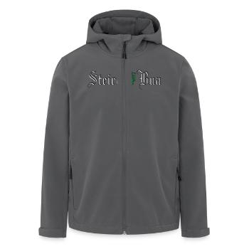 Steirabua mit Panther Geschenk Dialekt Steiermark - Recycelte Männer Softshell-Jacke von Stanley/Stella - Anthrazit - Vorne - AI Model Male 185 light (185cm)