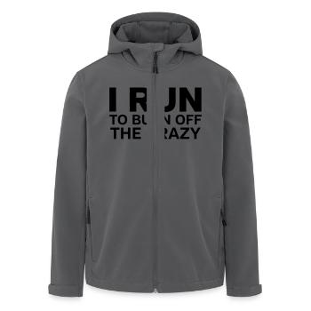 I Run To Burn Off The Crazy - Recycelte Männer Softshell-Jacke von Stanley/Stella - Anthrazit - Vorne - AI Model Male 185 light (185cm)