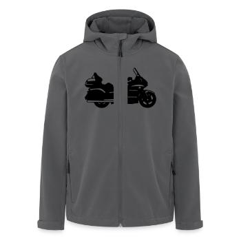 goldwing gt motorrad zeichnung - Recycelte Männer Softshell-Jacke von Stanley/Stella - Anthrazit - Vorne - AI Model Male 185 light (185cm)