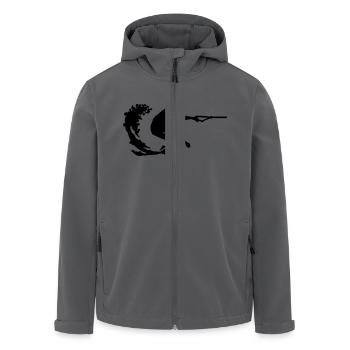 Wakeboard - Recycelte Männer Softshell-Jacke von Stanley/Stella - Anthrazit - Vorne - AI Model Male 185 light (185cm)