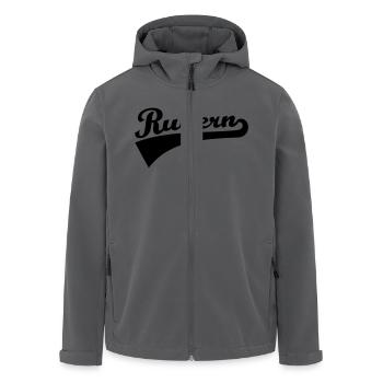 Rudern - Recycelte Männer Softshell-Jacke von Stanley/Stella - Anthrazit - Vorne - AI Model Male 185 light (185cm)