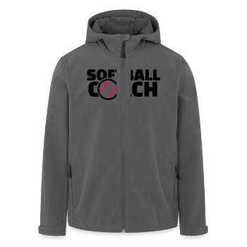 Softball - Recycelte Männer Softshell-Jacke von Stanley/Stella - Anthrazit - Vorne - AI Model Male 185 light (185cm)