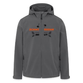 schwiegersohn der beste - Recycelte Männer Softshell-Jacke von Stanley/Stella - Anthrazit - Vorne - AI Model Male 185 light (185cm)