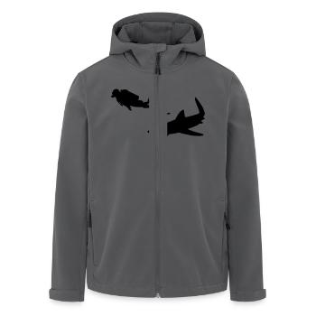 Diving - Tauchen - Taucher - Recycelte Männer Softshell-Jacke von Stanley/Stella - Anthrazit - Vorne - AI Model Male 185 light (185cm)