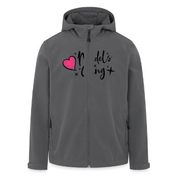maedels gang heart - Recycelte Männer Softshell-Jacke von Stanley/Stella - Anthrazit - Vorne - AI Model Male 185 light (185cm)