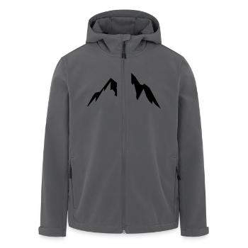 mountains - Recycelte Männer Softshell-Jacke von Stanley/Stella - Anthrazit - Vorne - AI Model Male 185 light (185cm)