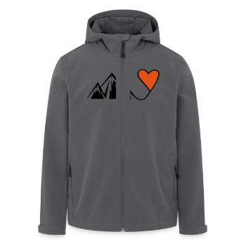 mountain heart - Recycelte Männer Softshell-Jacke von Stanley/Stella - Anthrazit - Vorne - AI Model Male 185 light (185cm)